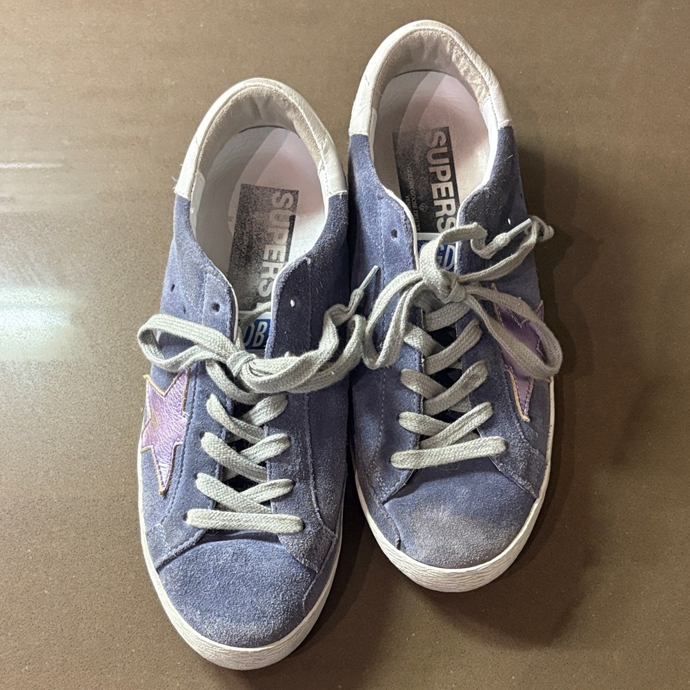 Golden Goose Purple Sneakers